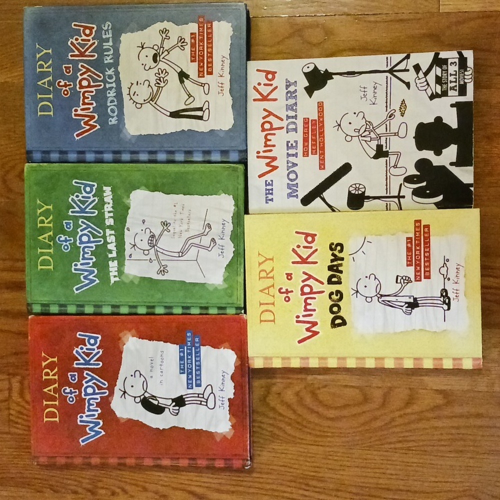 Diary Wimpy Kid Book lot Jeff Kinney boy summer reading AR Greg Heffley Comic